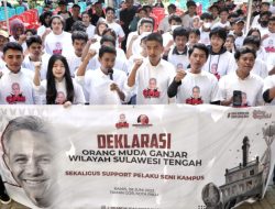 Para Pemuda di Palu Deklarasi Dukungan untuk Ganjar Pranowo dalam Pilpres 2024