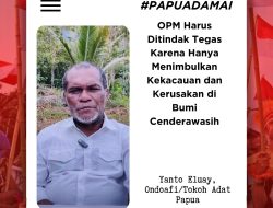 Tokoh Adat Papua Ajak Warga Menjaga Tanah Papua Tetap Damai dari Ancaman OPM