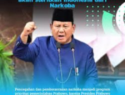 Presiden Prabowo Fokus Pada Penegakan Hukum Dalam Pemberantasan Narkoba
